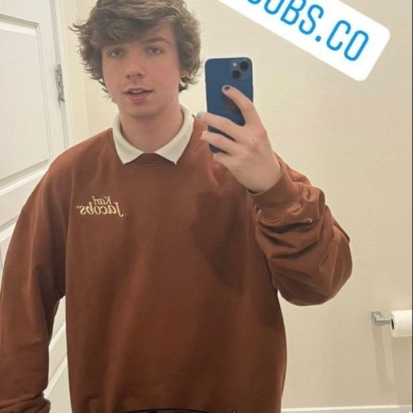 Mr. Beast's Karl Jacobs Embroidered Minimalist Pullover Sweatshirt Top 3XL 2021 - Picture 2 of 14